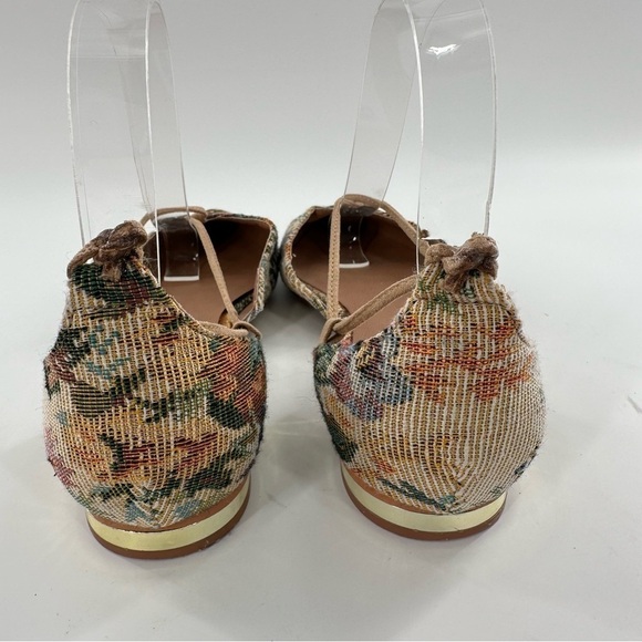 Steve Madden Walkie flats size 7 multicolored floral tapestry dorsay pointy toe - Picture 5 of 14